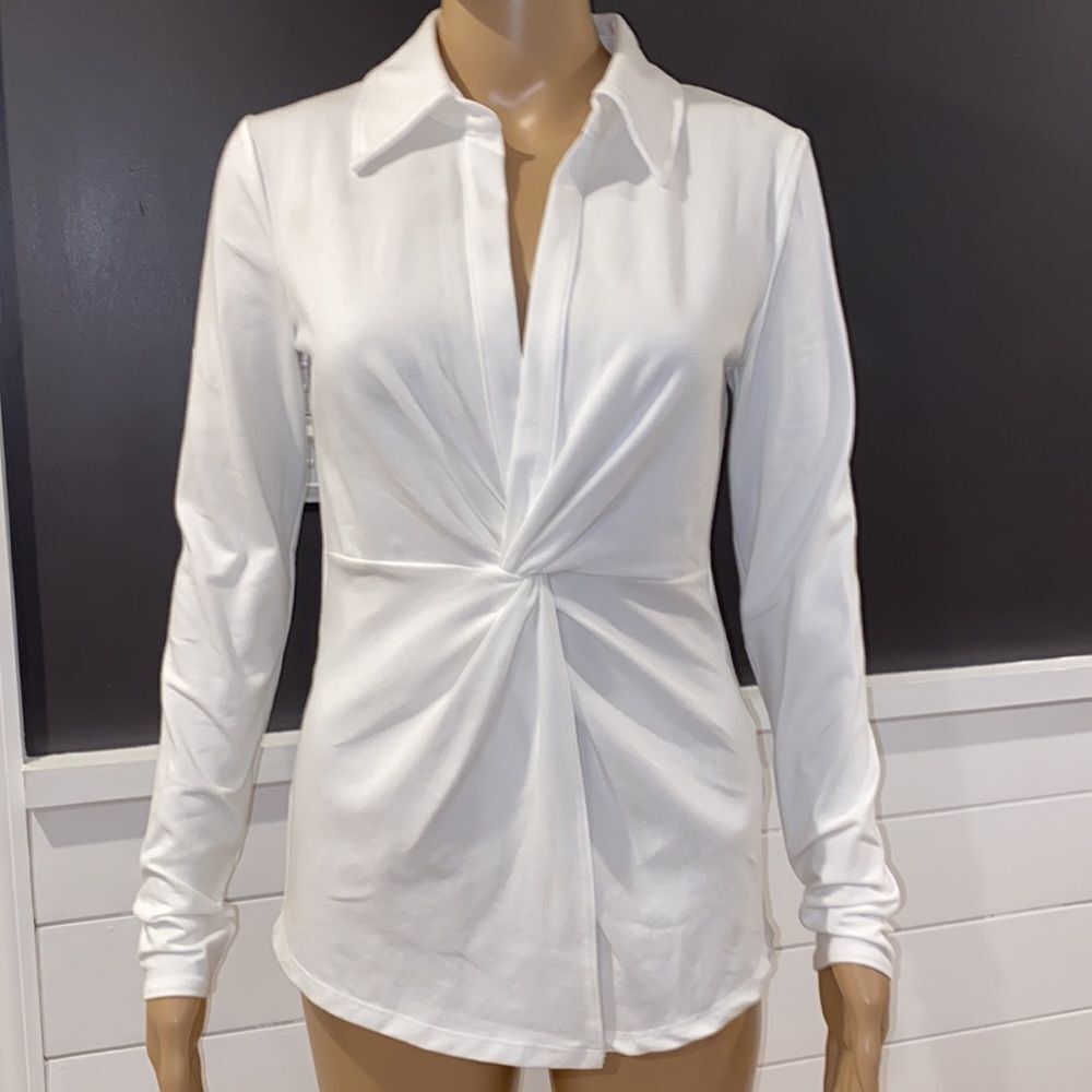 NWT L'Academie The Amarine Top in White - Picture 4 of 10
